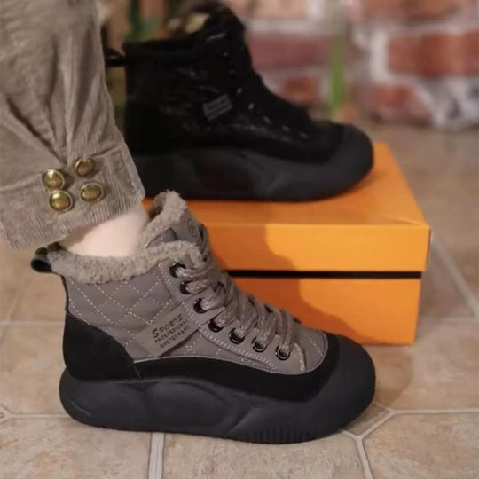 Damen Hochwertige Winterschuhe mit kuscheligem Innenfutter und rutschfester Sohle EB