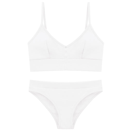 Damen Bikini-Set mit elegantem V-Ausschnitt und verstellbaren Trägern EB
