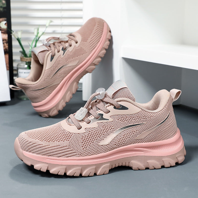 Damen Sportliche Laufschuhe mit dynamischer Schnellschnürung und atmungsaktivem Obermaterial EB