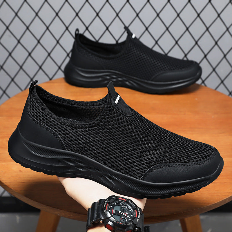Damen Leichte Slip-On Sport Sneakers mit flexibler Sohle EB
