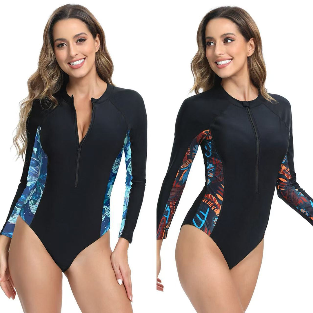 Damen langärmliger Schwimmanzug mit innovativem Designs EB