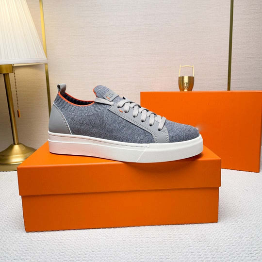 Damen Modische Sneaker mit atmungsaktiver Strick-Oberfläche und rutschfester Sohle EB