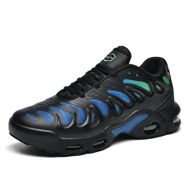 Herren futuristische Dämpfungs-Sneaker mit sichtbarer Luftkammer und strukturiertem Mesh-Overlay EB