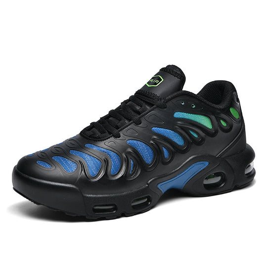 Herren futuristische Dämpfungs-Sneaker mit sichtbarer Luftkammer und strukturiertem Mesh-Overlay EB