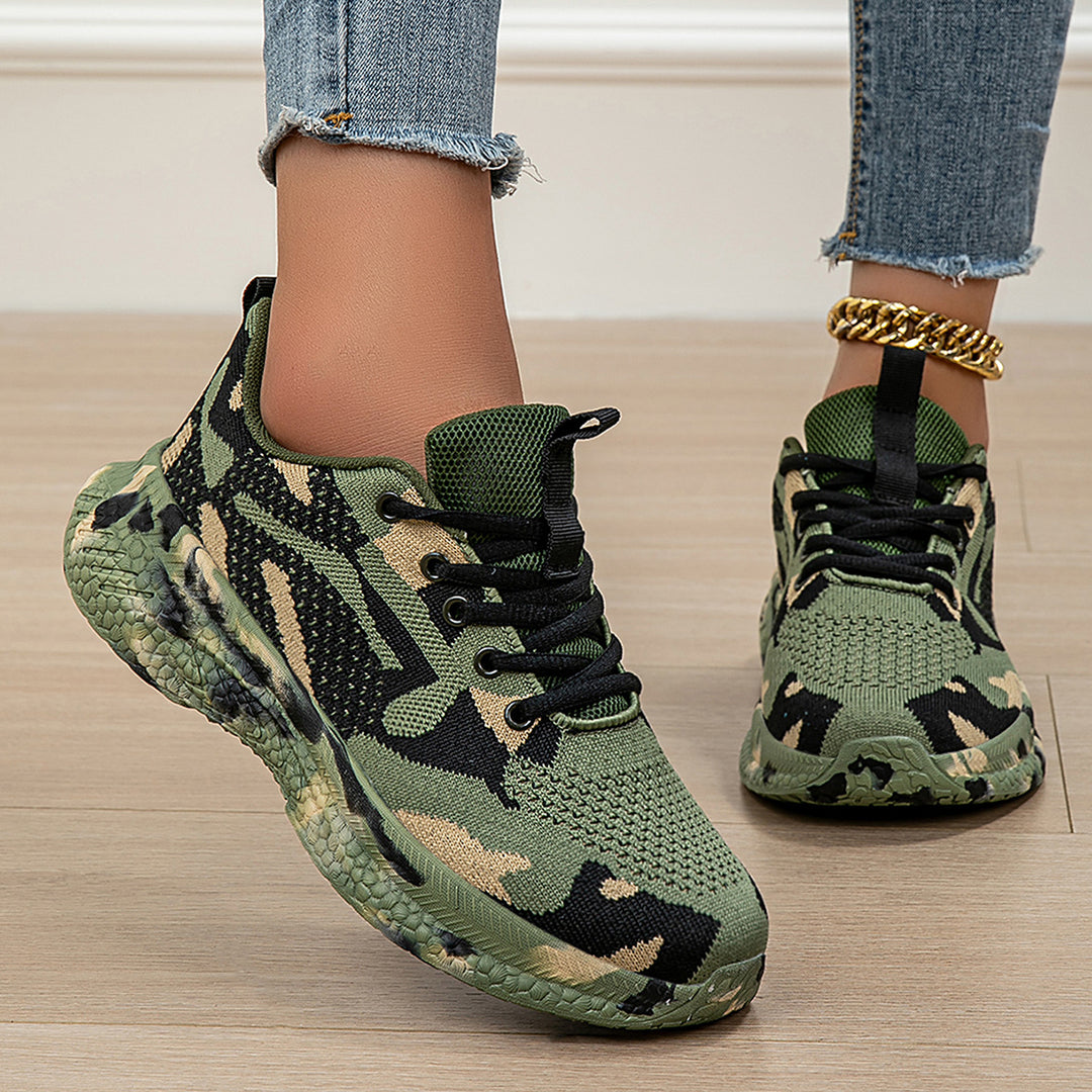 Damen modische Sneakers mit atmungsaktiver Laufsohle und flexibler Dämpfung EB