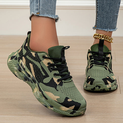 Damen modische Sneakers mit atmungsaktiver Laufsohle und flexibler Dämpfung EB