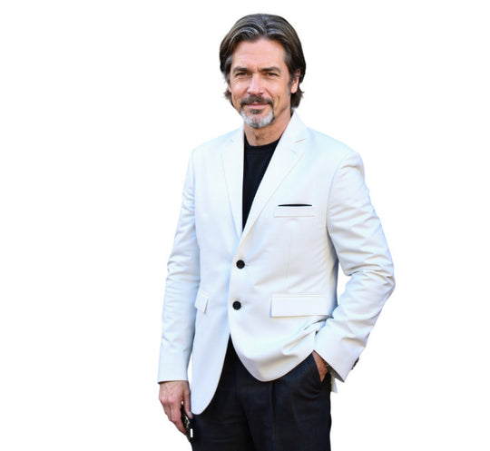 Herren nan taillierter Business-Blazer aus Stretchgewebe mit Brusttasche und schlanker Silhouette EB