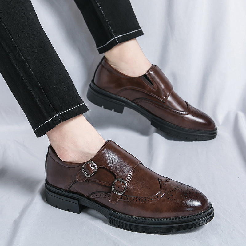 Damen Elegante Doppel-Monk-Schuhe aus hochwertigem Leder EB