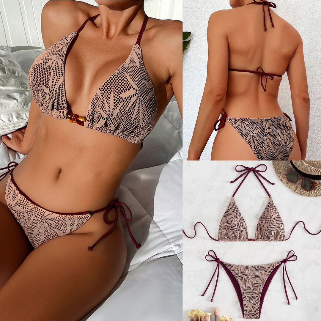 Damen Raffinierter Häkel-Bikini EB