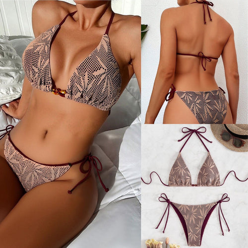 Damen Raffinierter Häkel-Bikini EB
