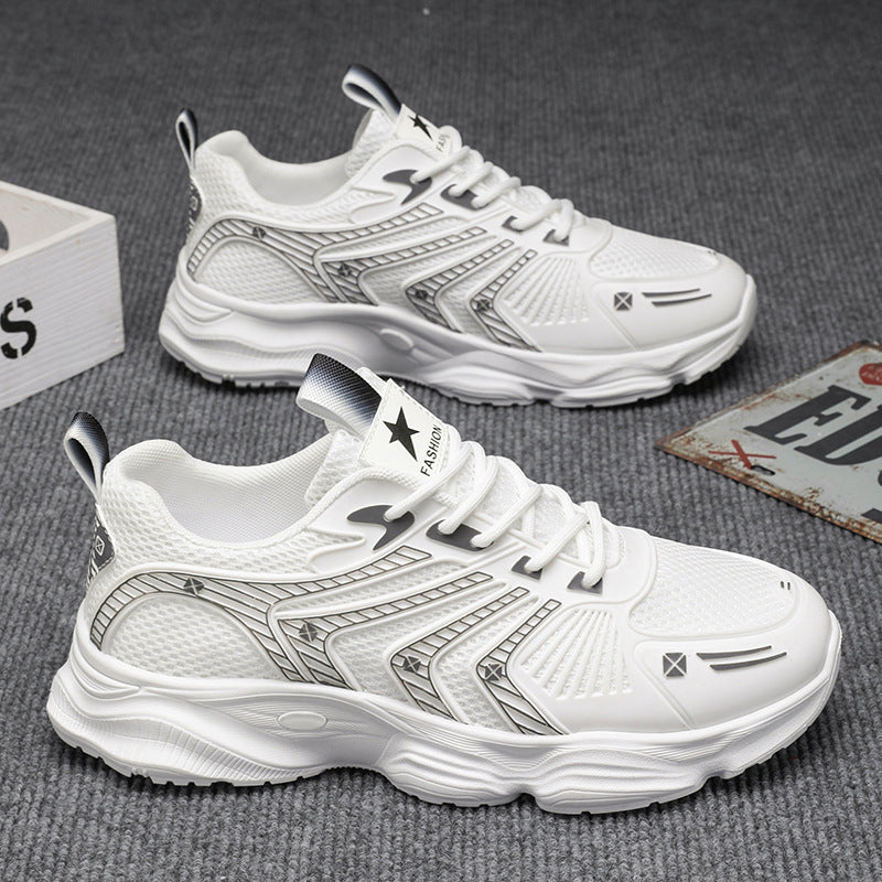 Damen Sportliche Dämpfung Sneakers mit atmungsaktiver Mesh-Oberfläche EB