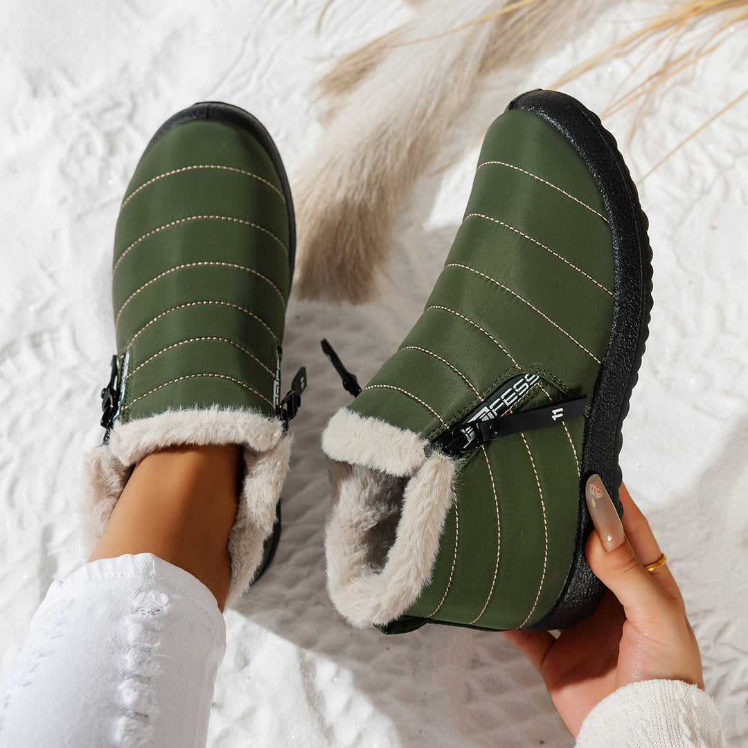 Damen Komfortable Winterboots mit kuscheligem Innenfutter EB
