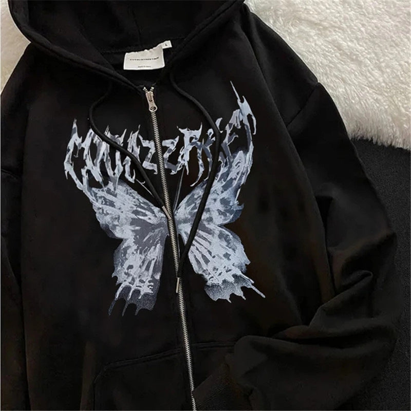 Damen nan oversized Zip-Hoodie mit verlängertem Saum weichem Fleece-Innenfutter und Kängurutaschen EB