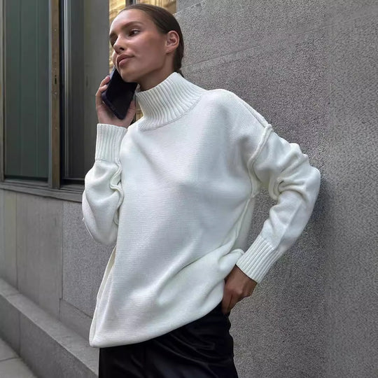 Damen Modischer Rollkragenpullover EB