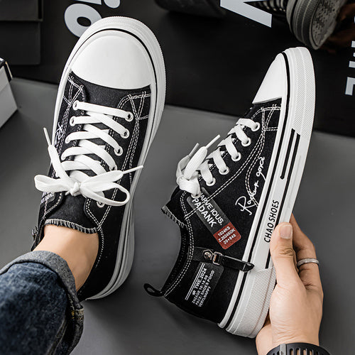 Damen lässige Sneakers aus strapazierfähigem Canvas mit modernem Design EB
