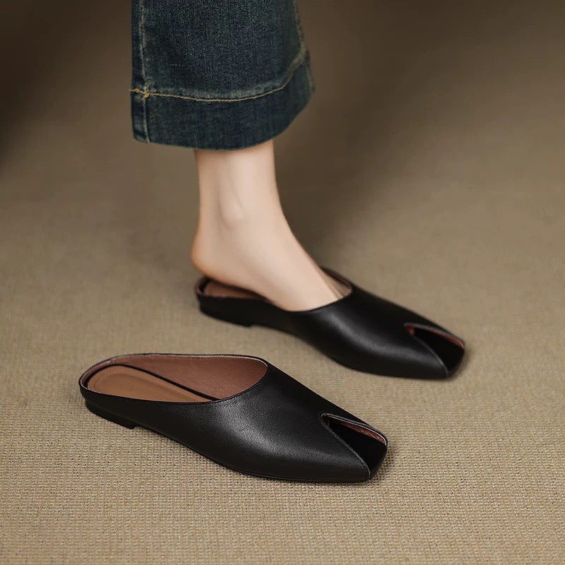 Damen Offene Mules mit elegantem Schnitt EB