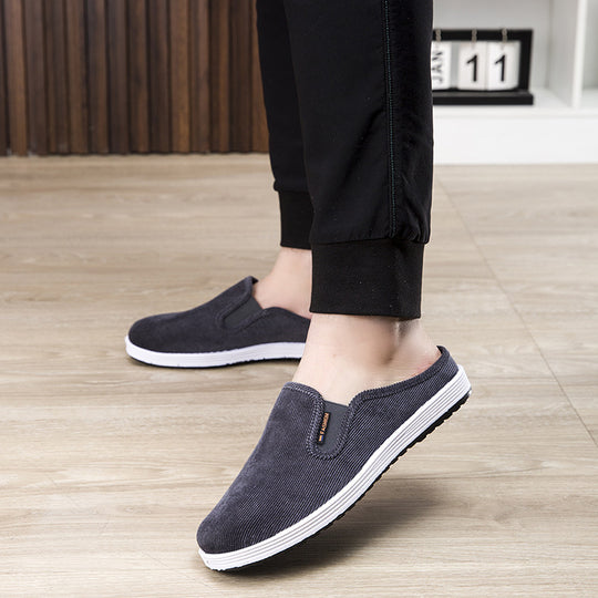Damen Bequeme Hausschlüpfschuhe mit Rippstruktur EB