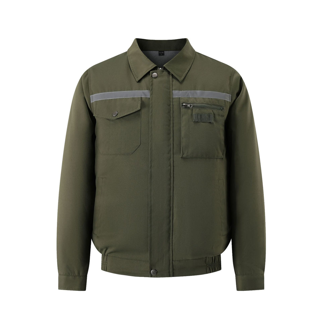 Herren nan belüftete Arbeitsjacke mit integrierten USB-Lüftern und externem Akkufach EB