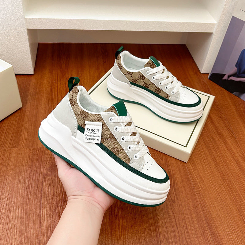 Damen Sneakers mit Plattformsohle und modischem Design EB