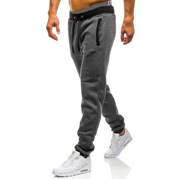 Herren Sportliche Jogginghose mit eingearbeiteten Seitentaschen und verstellbarem Kordelzug EB