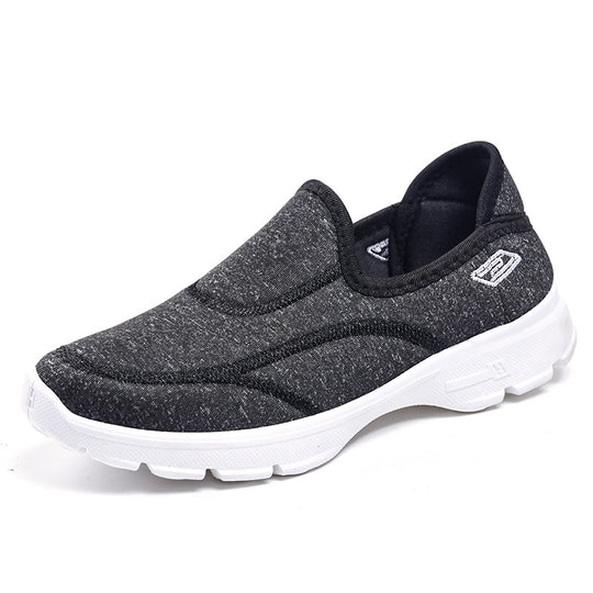 Damen nan leichter Slip-On Strick-Sneaker mit elastischem Einstieg, dämpfender Komfortzwischensohle und rutschfester Profilsohle EB