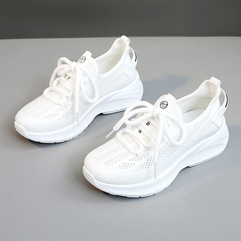 Damen moderne Sneakers mit atmungsaktiver Mesh-Oberfläche und dämpfendem Sohlenprofil EB