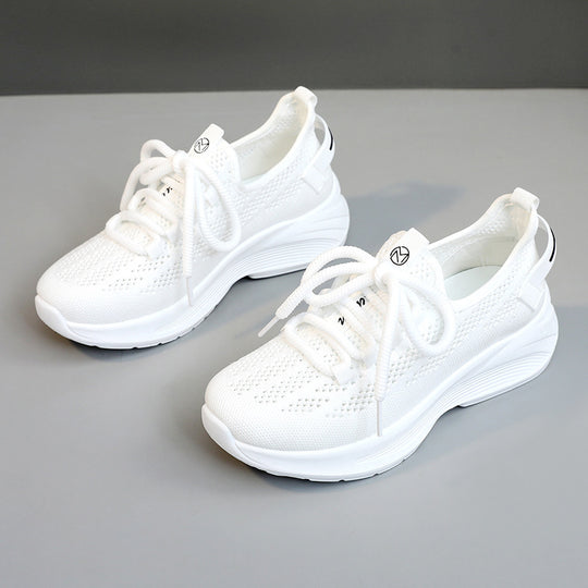 Damen moderne Sneakers mit atmungsaktiver Mesh-Oberfläche und dämpfendem Sohlenprofil EB