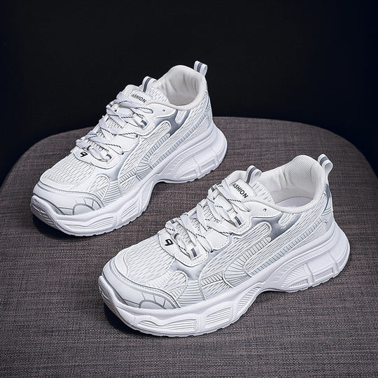 Damen Sportliche Chunky Sneakers mit dämpfender Sohle und atmungsaktivem Obermaterial EB