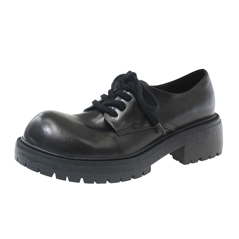 Damen Schnürschuhe mit robustem Blockabsatz und gepolstertem Fußbett EB