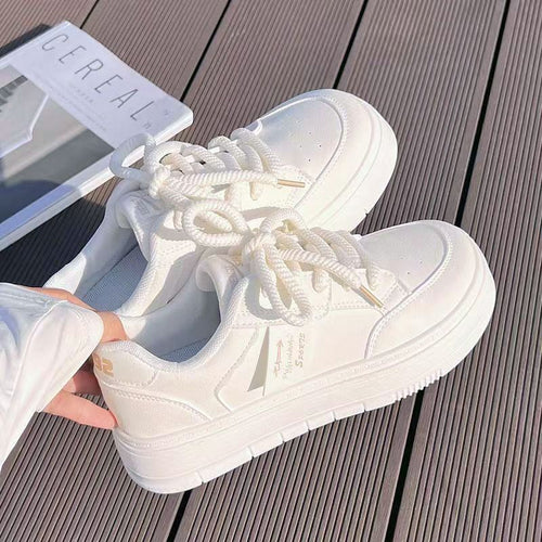 Damen Sneakers mit Plattform und atmungsaktivem Obermaterial EB