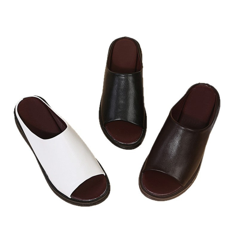 Damen moderne Wedge-Pantoletten mit anatomischem Fußbett EB