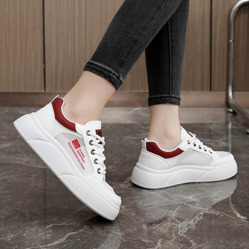 Damen Sportliche Sneakers mit atmungsaktiver Oberflächenstruktur und komfortablem Dämpfungssystem EB