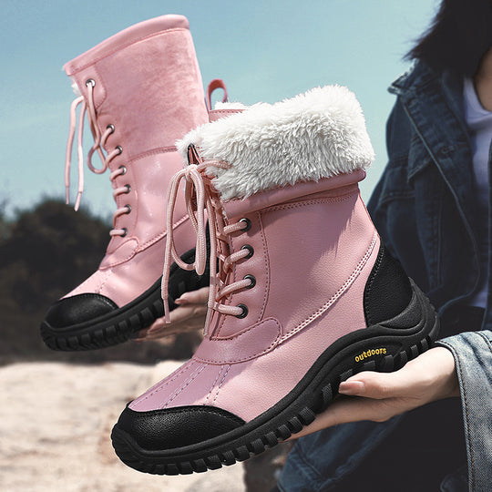 Damen Warme Winterstiefel mit isolierendem Futter und rutschfester Sohle EB