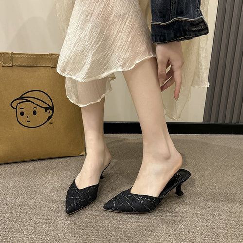Damen elegante Slingback-Pumps mit schickem spitz zulaufendem Design EB