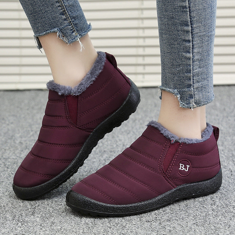 Damen gefütterte Freizeit-Stiefeletten mit rutschfester Sohle und praktischem Reißverschluss EB
