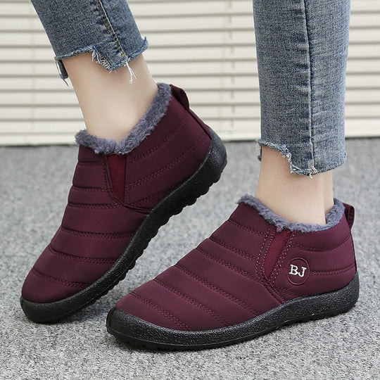 Damen gefütterte Freizeit-Stiefeletten mit rutschfester Sohle und praktischem Reißverschluss EB