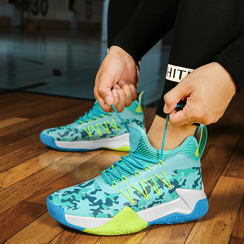Damen Sportliche Basketball-Sneaker mit atmungsaktiver Mesh-Oberfläche und dämpfendem Fußbett EB