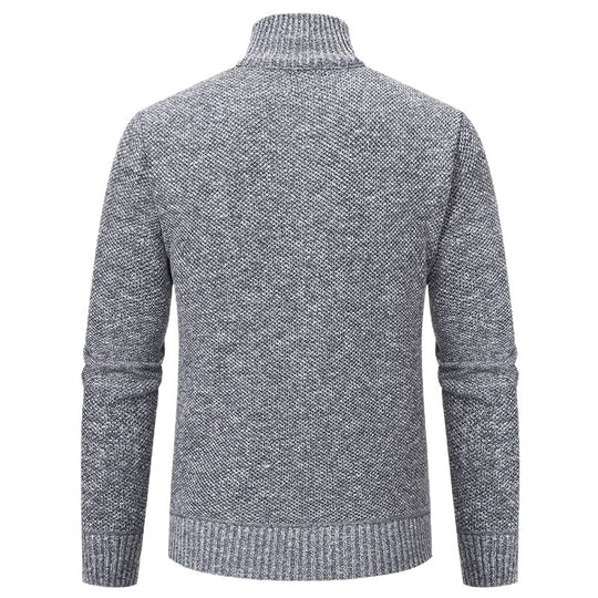 Herren stylische Steppjacke mit strukturiertem Obermaterial und hohem Kragen EB