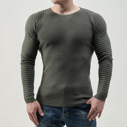 Herren Langarmshirt mit strukturierten Ärmeln EB