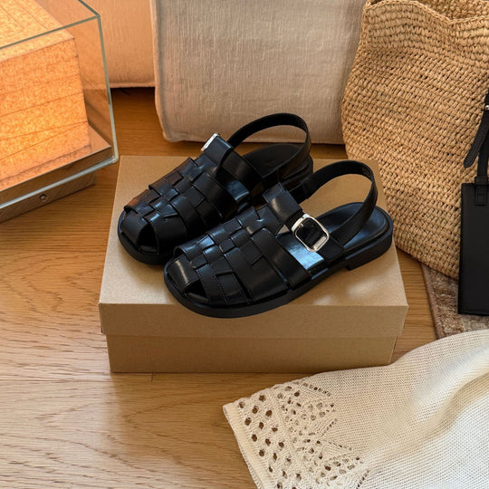 Damen Komfortable Sandalen mit elegantem Riemendesign und rutschfester Sohle EB