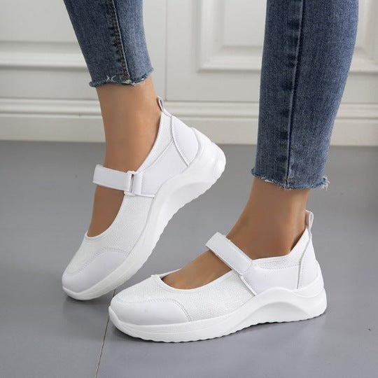 Damen Sneakers mit verstellbarem Klettverschluss und atmungsaktiver Mesh-Oberfläche EB