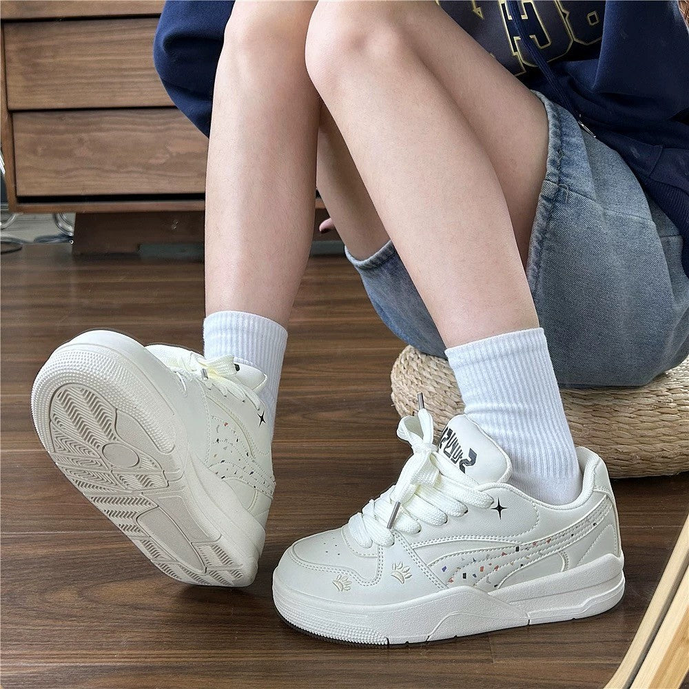 Damen Sportliche Freizeitsneakers mit atmungsaktivem Obermaterial und rutschfester Sohle EB