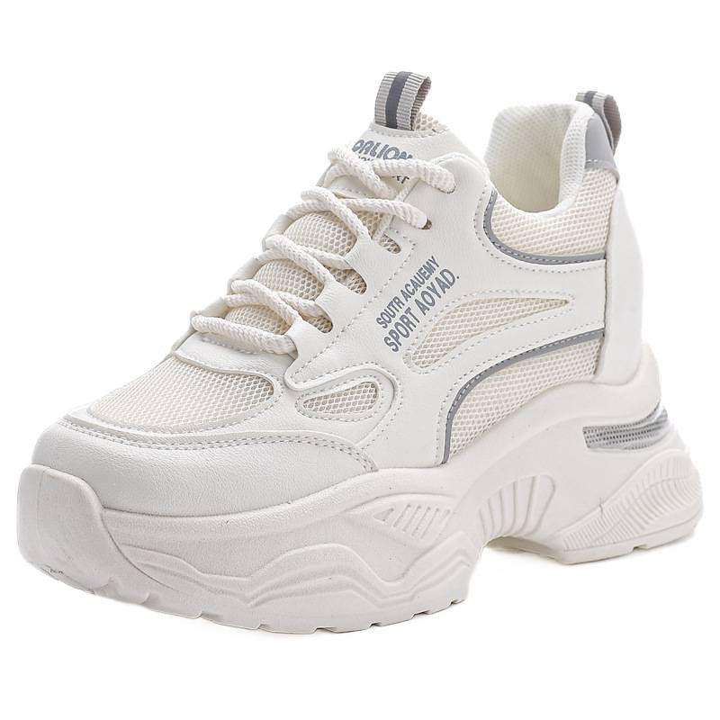 Damen Sportliche Chunky Sneakers mit atmungsaktivem Mesh-Obermaterial und dämpfender Sohle EB