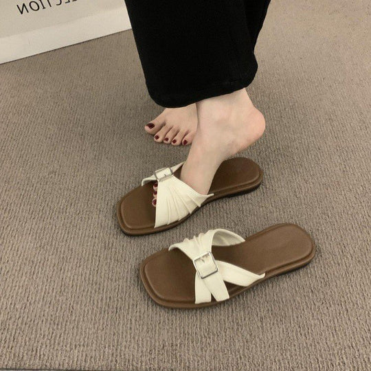 Damen modische Sandalen mit verstellbarem Riemen und ergonomischer Fußbettgestaltung EB