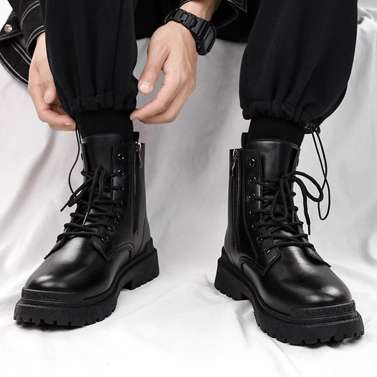 Damen robuste Stiefel mit rutschfester Sohle und modischem Design EB