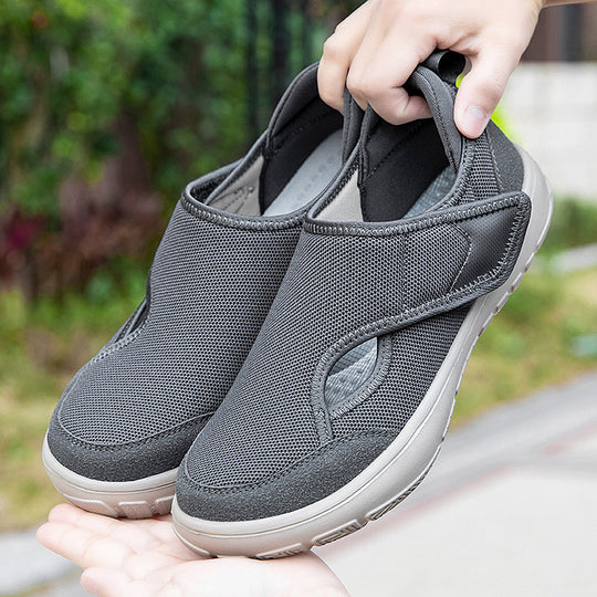 Damen Atmungsaktive und leichte Freizeitschuhe mit flexiblem Klettverschluss EB