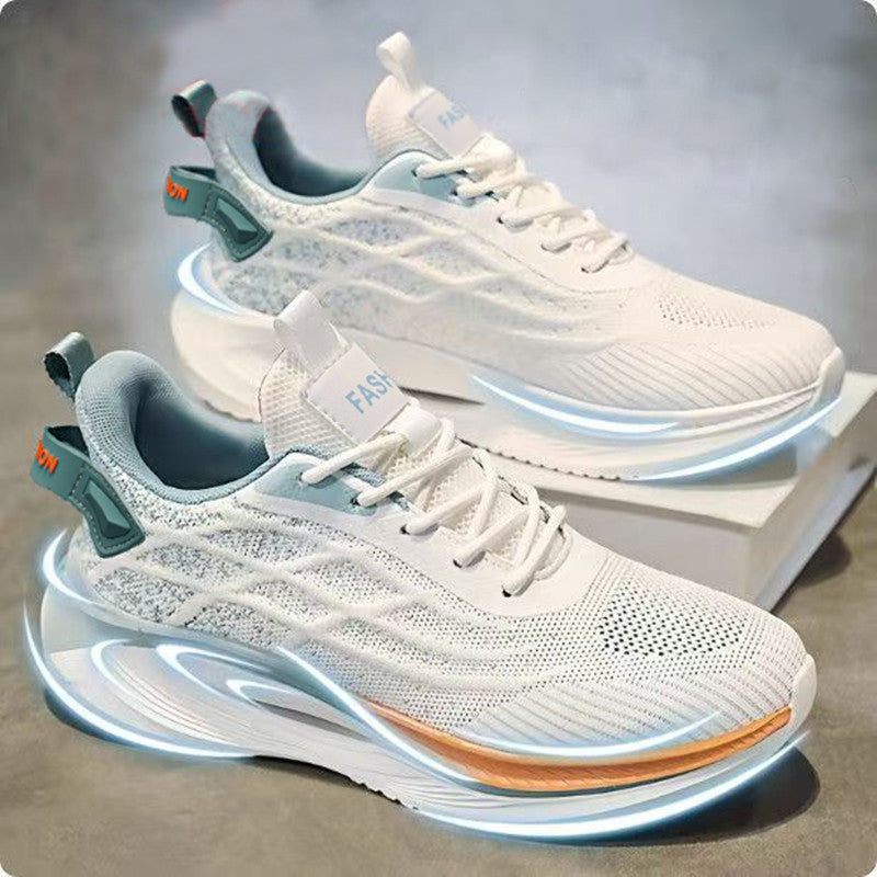 Damen modische Sneakers mit innovativer Dämpfungstechnologie und futuristischem Design EB