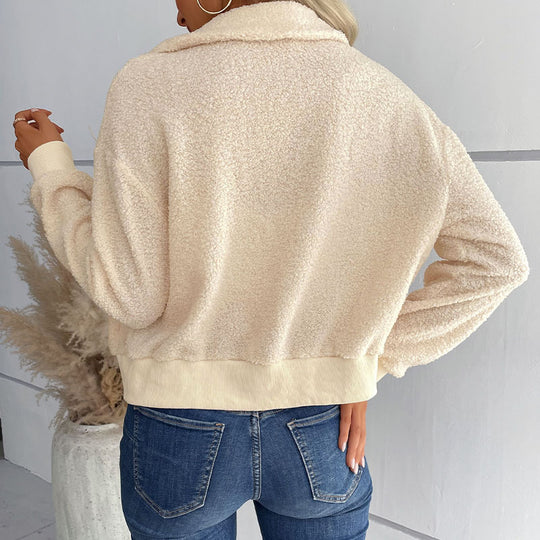 Damen kuschelige Fleecejacke EB