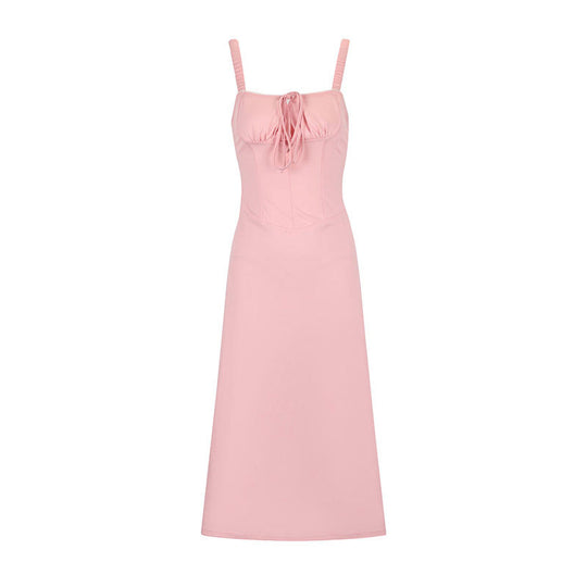 Damen Maxikleid mit formschöner Schnürung und eleganten Trägern EB