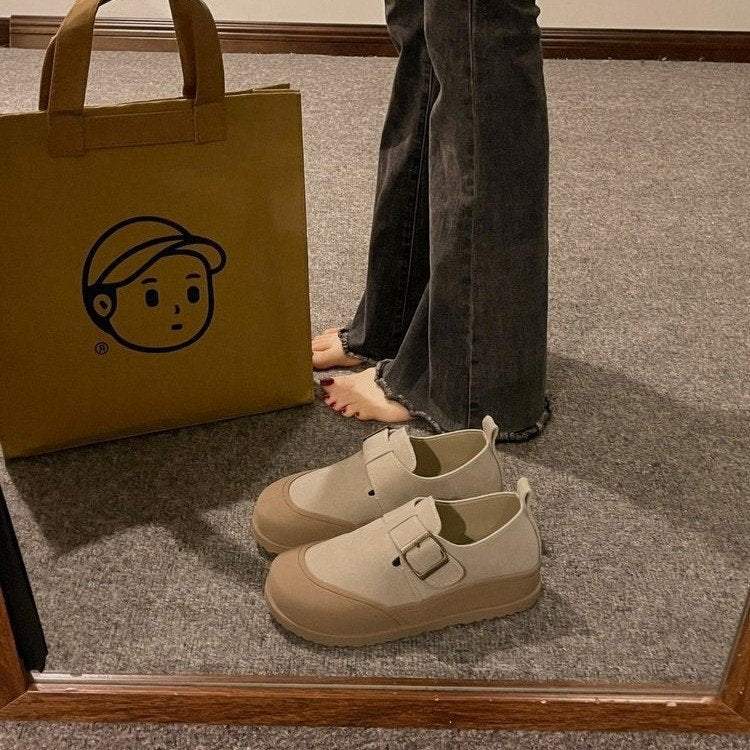 Damen modische Komfort-Sneaker mit verstellbarem Schnallenverschluss EB
